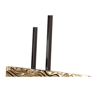 Adorno Pared Metal Dorado Negro 63x5x126 Cm