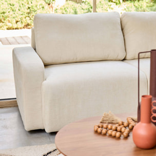 Canapé d'angle droit 3 places tissu  DANY