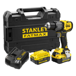 Perceuse visseuse à percussion 80Nm Brushless V20 FatMax 18V avec 2 batteries 4Ah en malette Pro-Stack