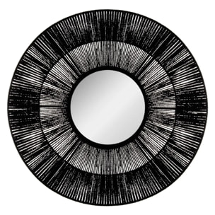 Miroir "Etnik" noir noir D76cm