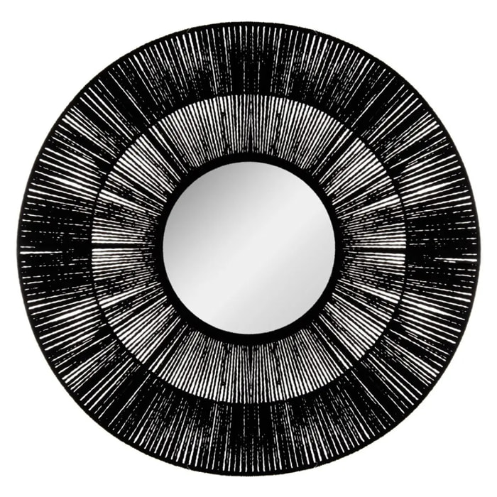 Miroir "Etnik" noir noir D76cm