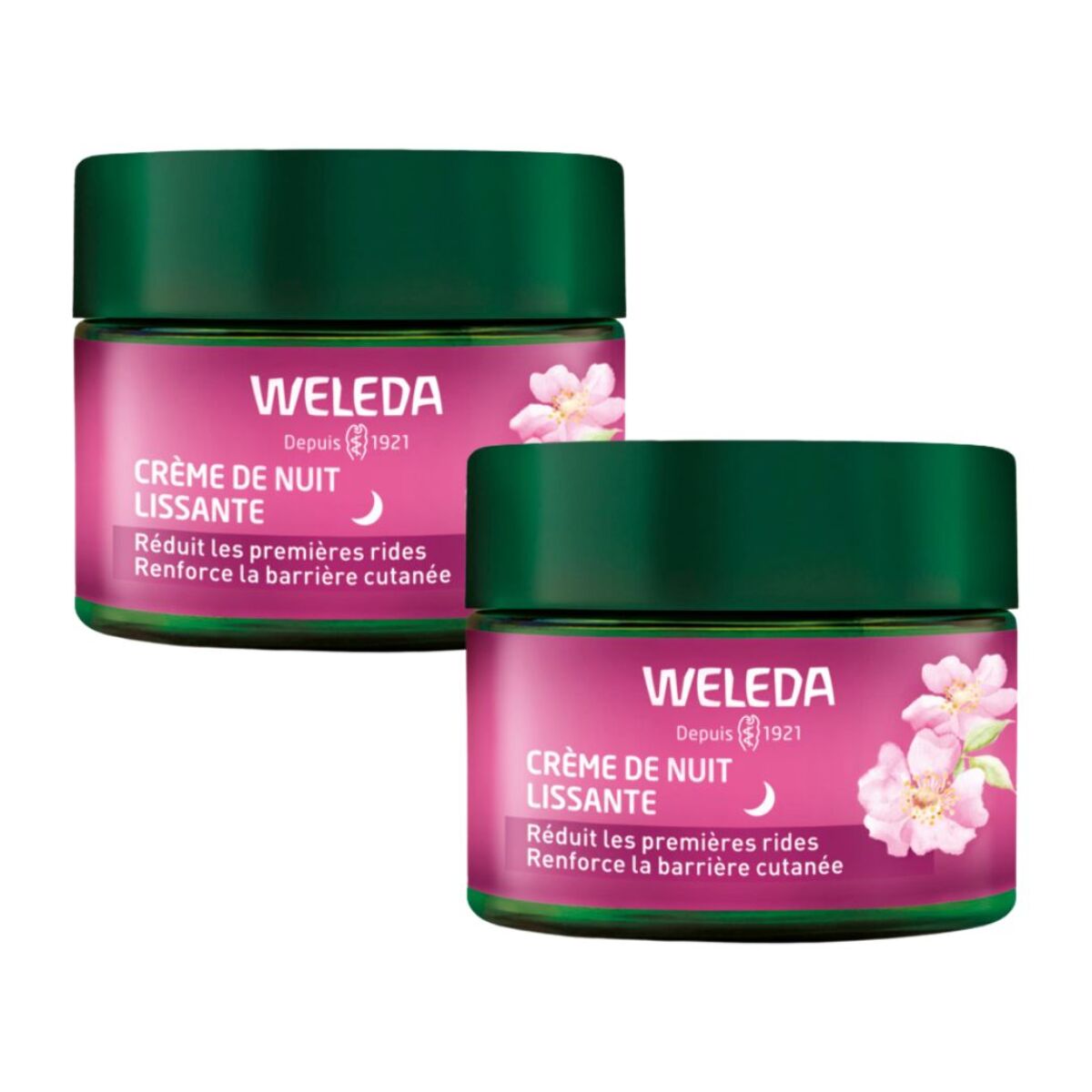 WELEDA - Duo Crème de Nuit Rose musquée et Thé blanc 2x40ml