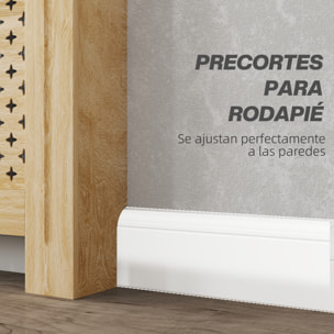 Cubre Radiadores Cubreradiador de MDF Cubierta para Radiador para Salón Dormitorio Pasillo 78x19x82 cm Roble