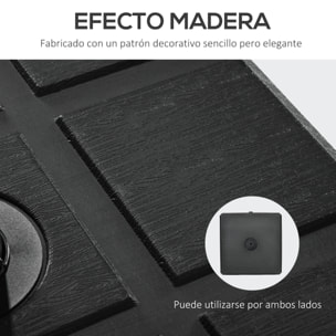 Base de Sombrilla Rectangular Soporte para Parasol Rellenable de Agua 30 kg y Arena 40 kg para Poste de Paraguas de Ø38/48 mm para Terraza Patio Jardín 49x49x36,5 cm Negro