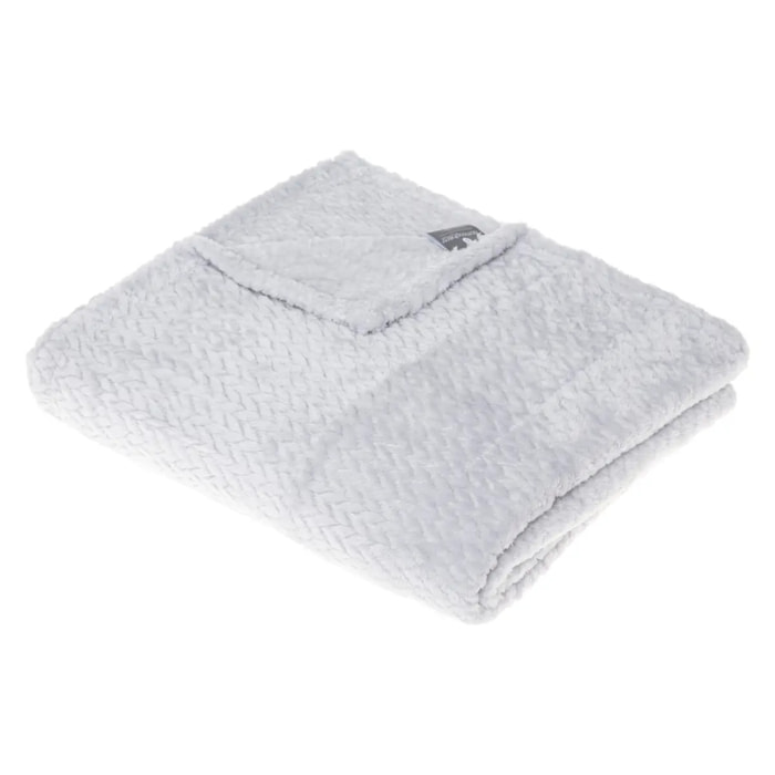 Plaid "Tresse" flanelle 125x150cm