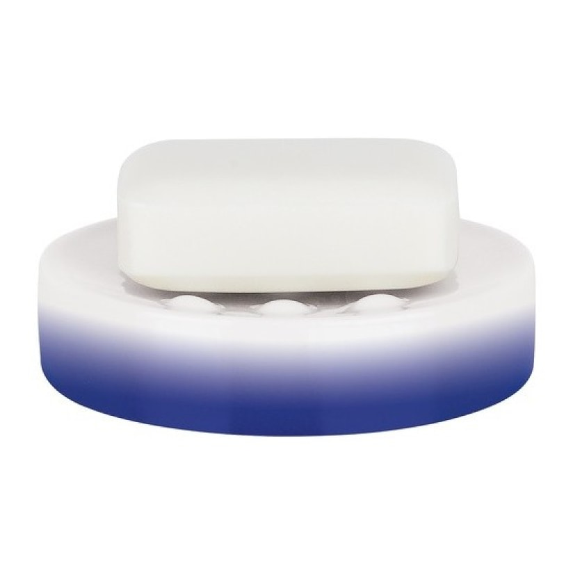 Porte savon Céramique TUBE GRADIENT Bleu Spirella