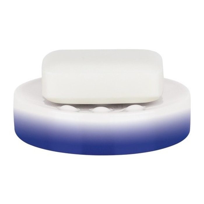 Porte savon Céramique TUBE GRADIENT Bleu Spirella