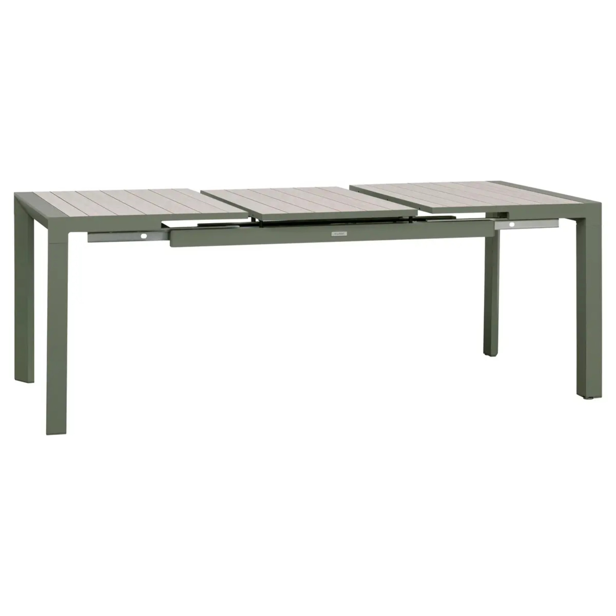 Table de jardin 8 places extensible Evasion beige lin/laurier