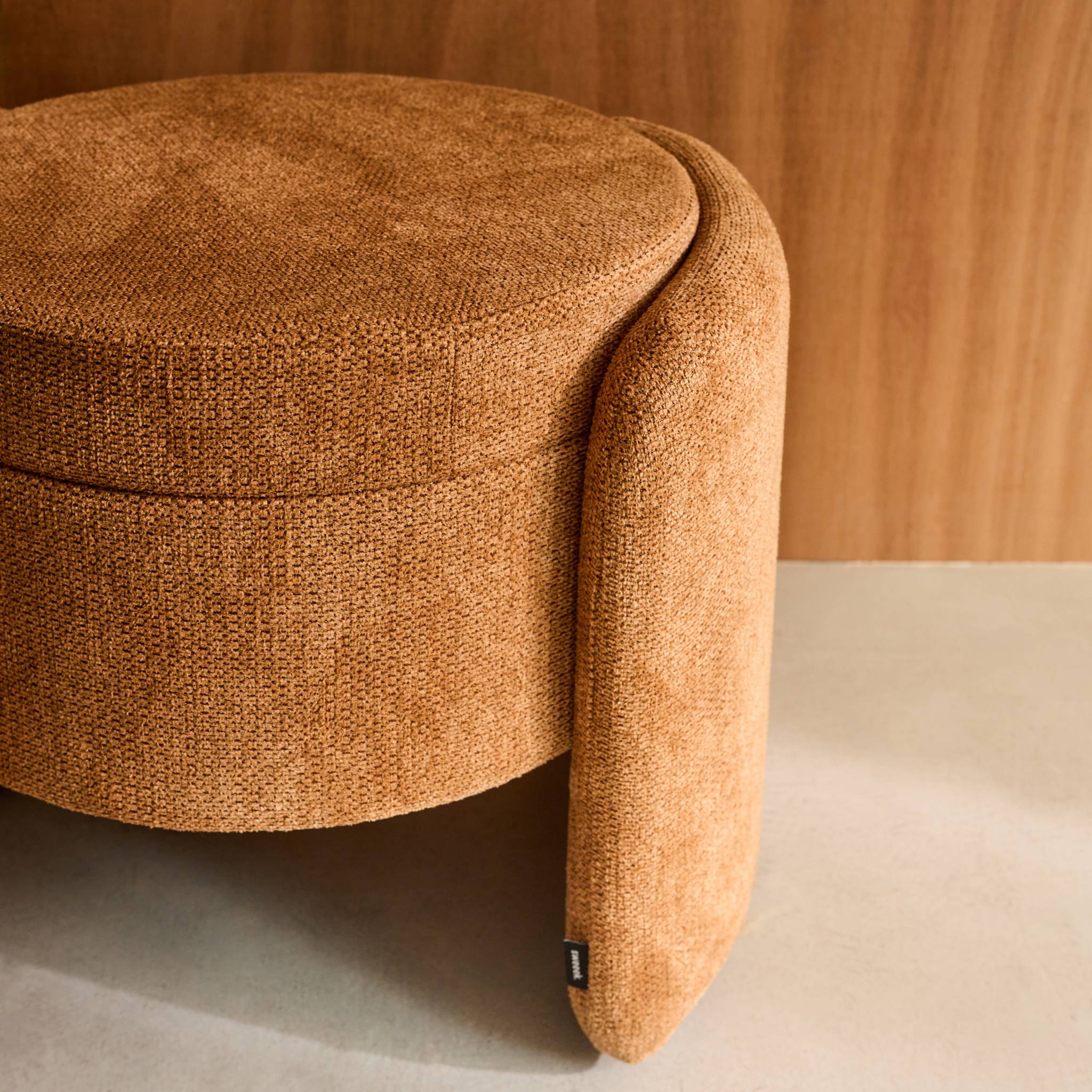 Tabouret coffre contemporain tissu KALO