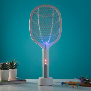 Raquette Anti-insectes Rechargeable 2 en 1 avec Lumière UV KL Rak InnovaGoods