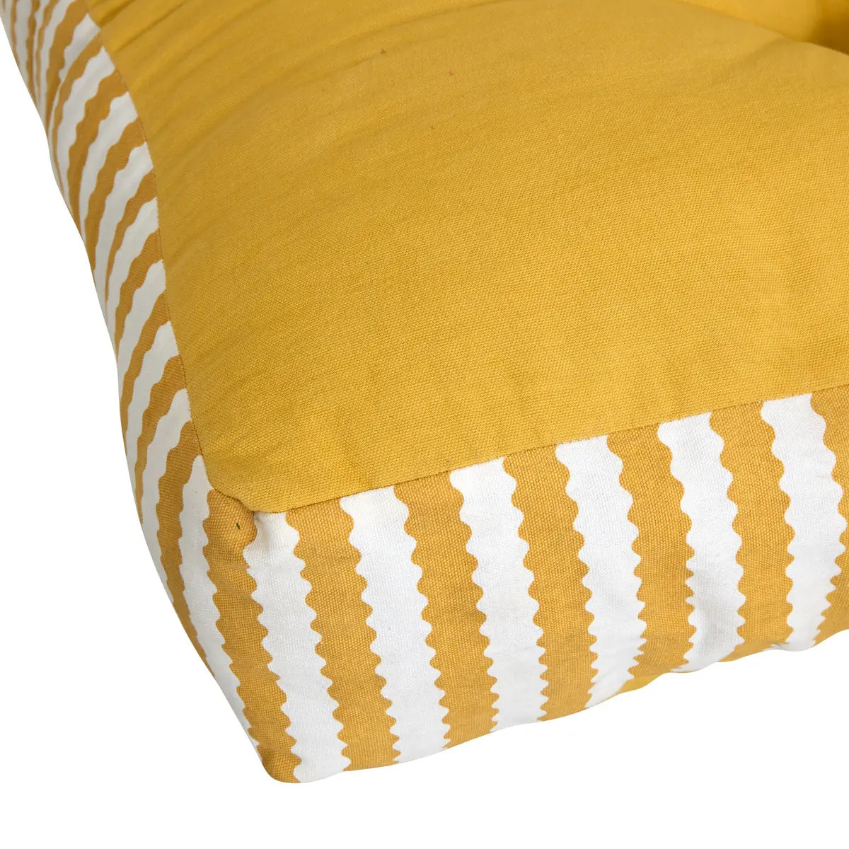 Coussin de sol d'extérieur Poolside 80x120x15cm jaune