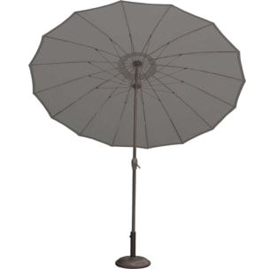 Parasol  -  - Effet parapluie composé de 16 baleines - Gris anthracite