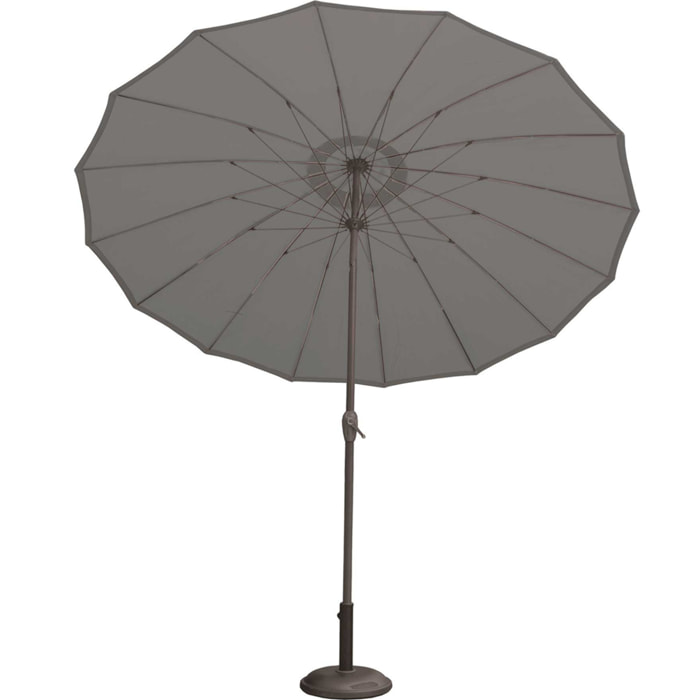 Parasol  -  - Effet parapluie composé de 16 baleines - Gris anthracite