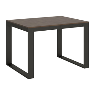 Tavolo allungabile 90x120/380 cm Tecno Evolution Noce telaio Antracite