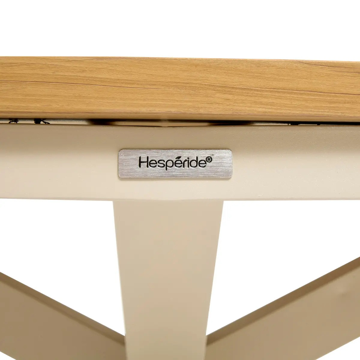 Table de jardin 12 places Oraclion marron ronde