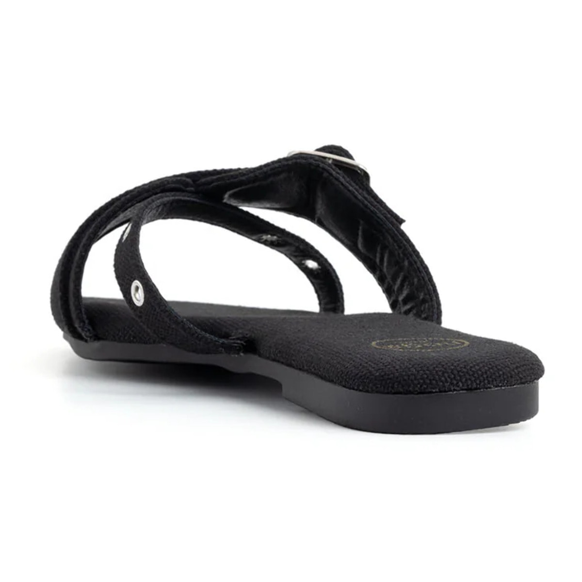 Ciabatta in canvas - NERO