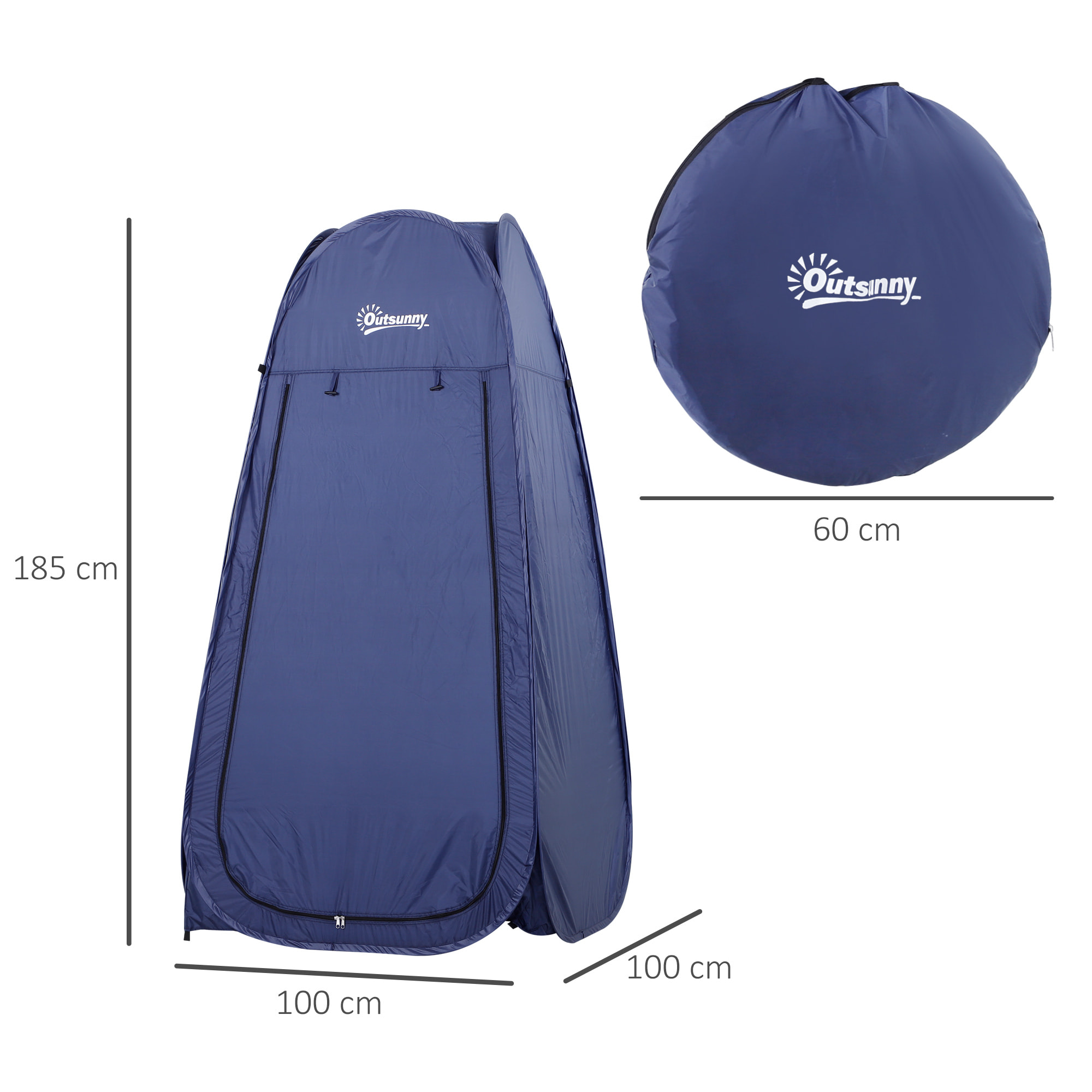 Tienda De Campaá±a de Tela De Poliá©ster 100x100x185cm Turquá­