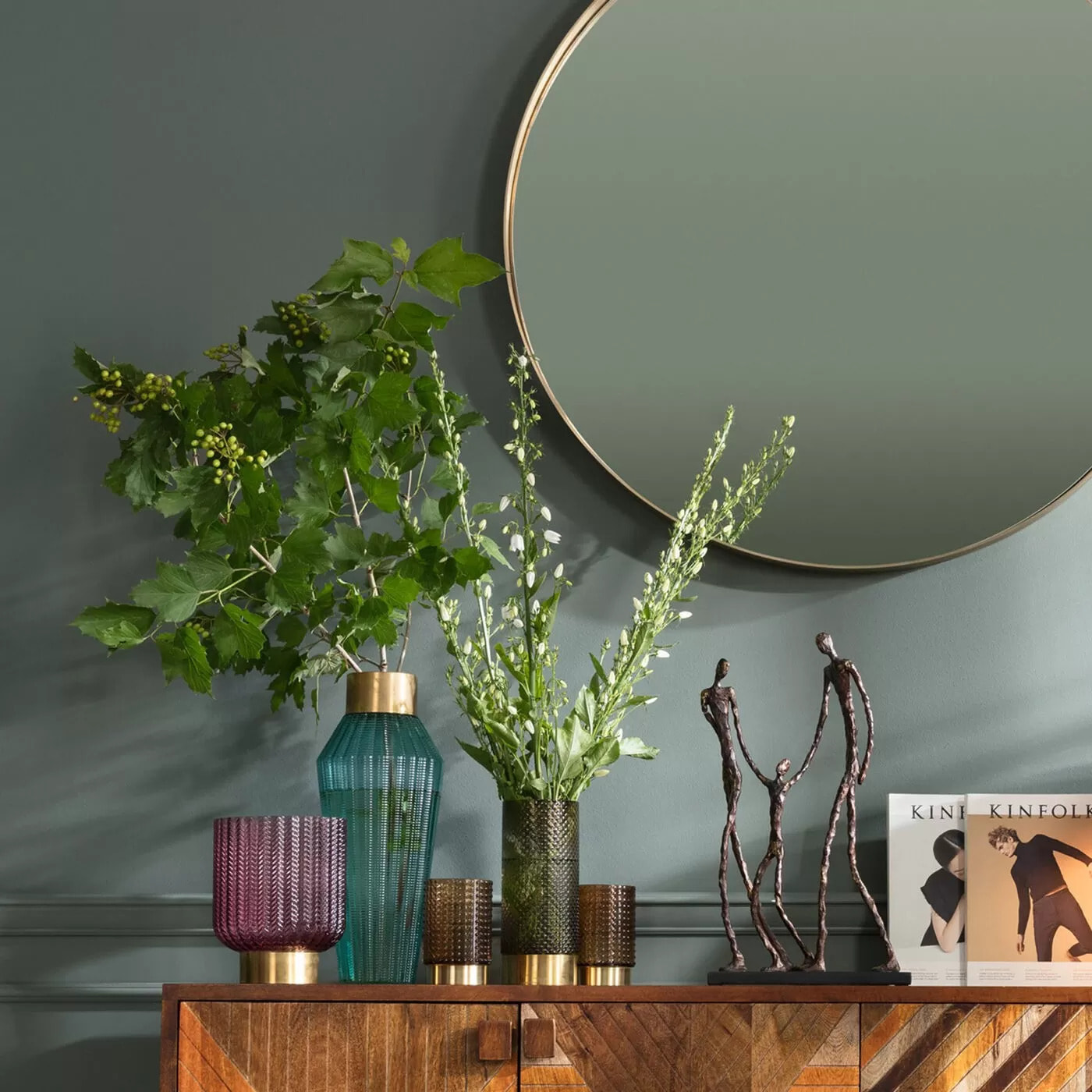 Vase Barfly 43cm bleu clair Kare Design