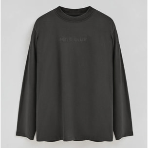 Maglietta Caliope grigio scuro con logo ricamato Polo Club