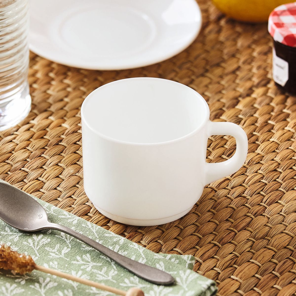 Set di tazza bianca 22 cl impilabile - Luminarc