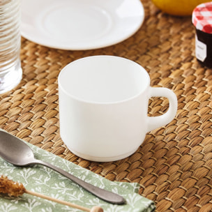 Set di tazza bianca 22 cl impilabile - Luminarc