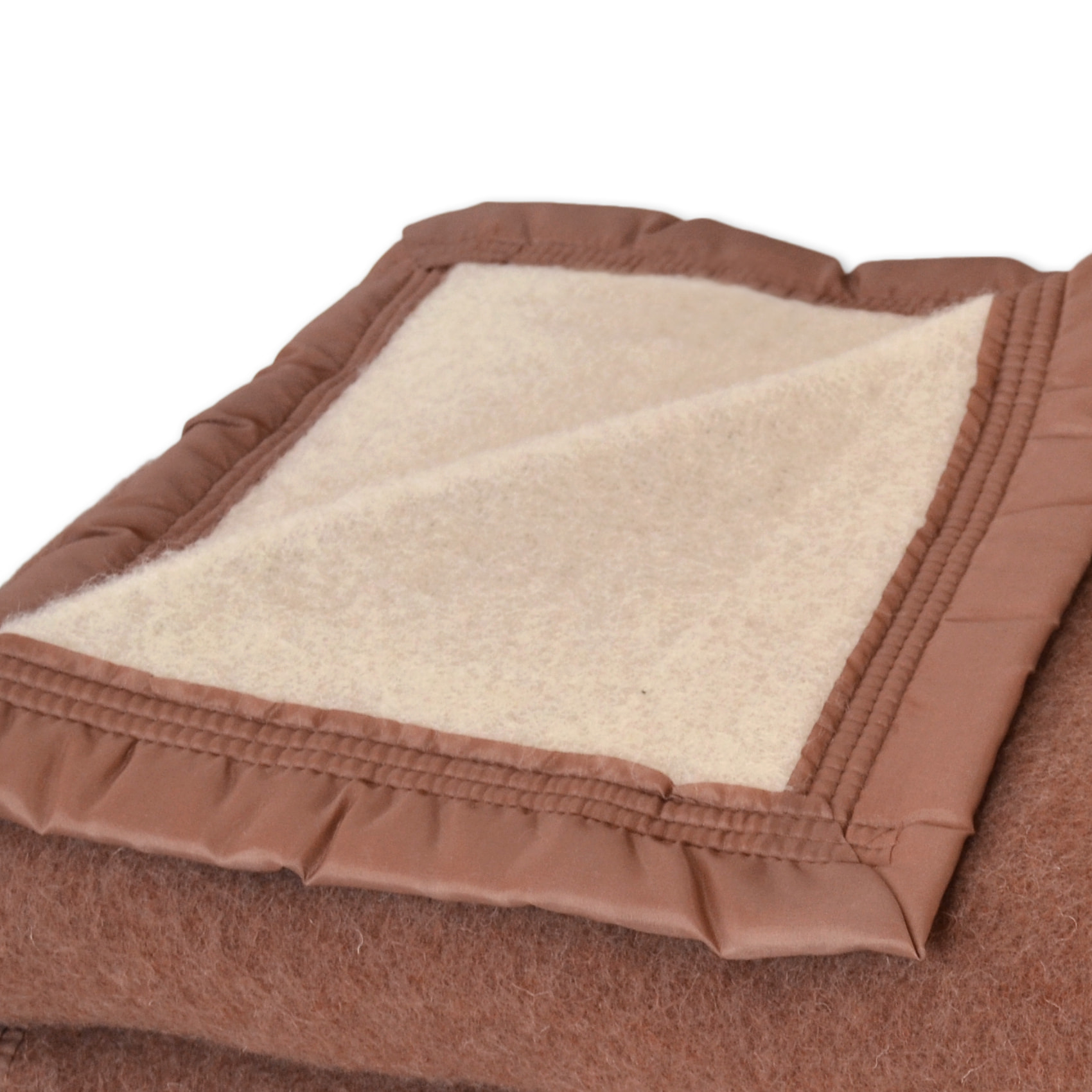 Couverture en 100% pure laine vierge 500g/m² - Beige Chamois