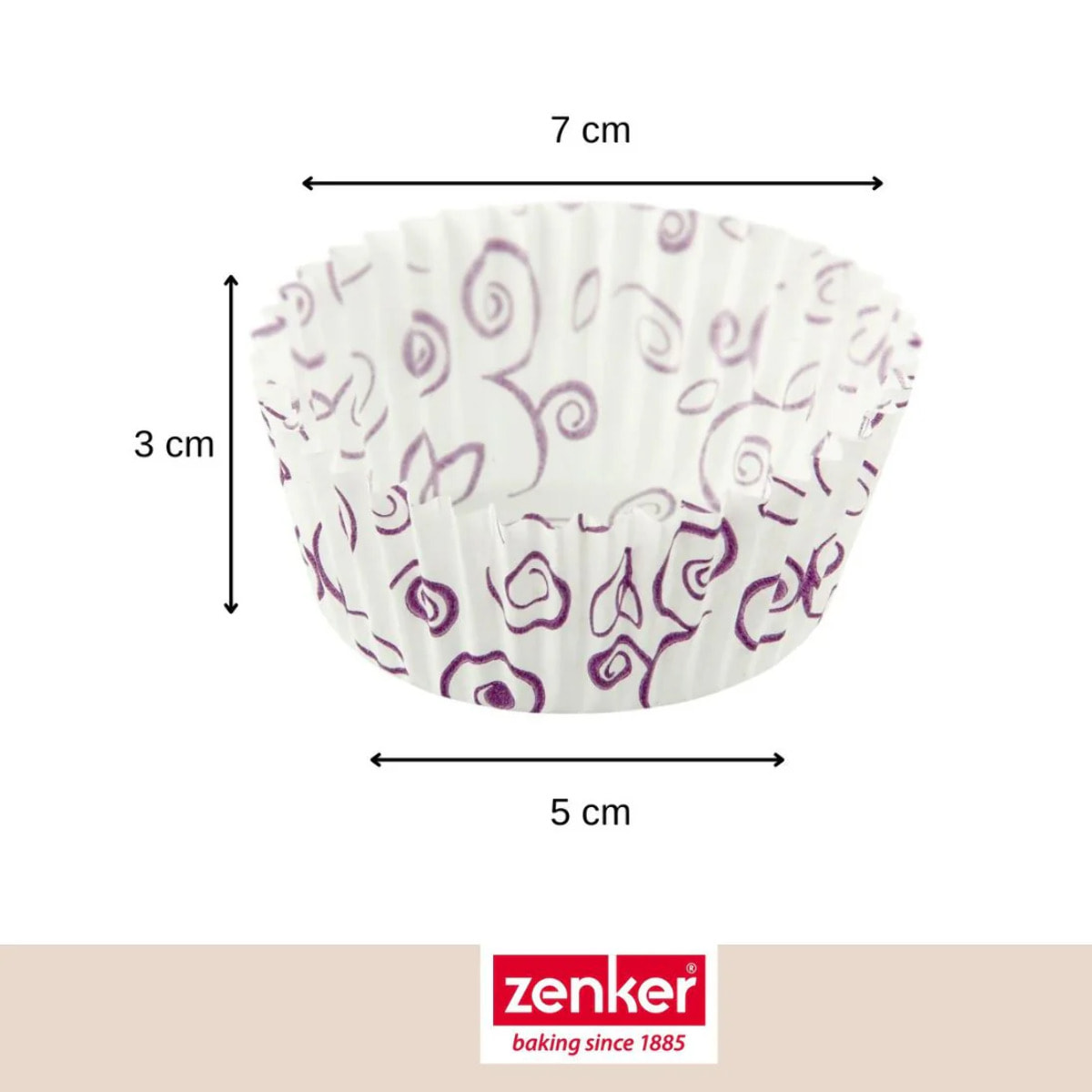 Set pâtisserie avec 50 moules à muffins en papier, 2 bols à mixer, verre mesureur et spatule Zenker