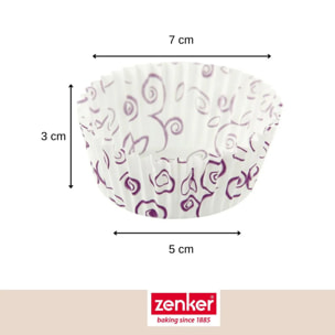 Set pâtisserie avec 50 moules à muffins en papier, 2 bols à mixer, verre mesureur et spatule Zenker