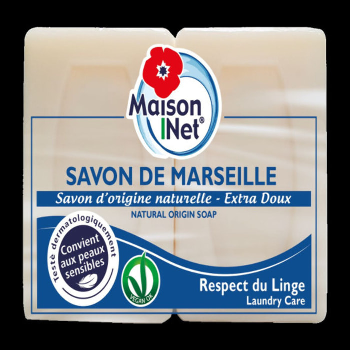 Maison Net - Pack de 10 - Savon de marseille - 2 x 250gr