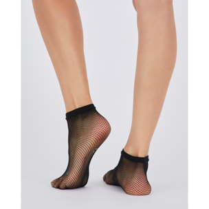 CALZINO FASHION RETE CON RETINA ELASTICIZZATA