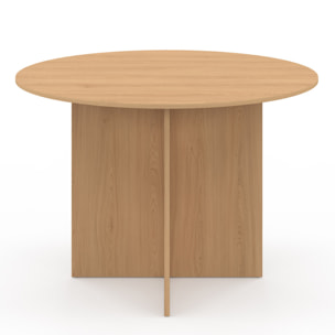 Table à manger ronde Ophélia bois Ø110cm