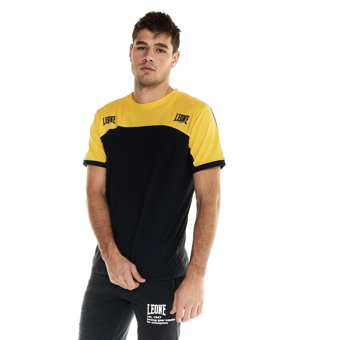 Camiseta Leone de manga corta para hombre con bloques de color Active