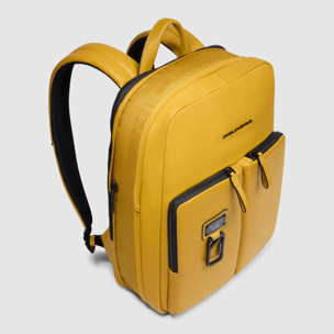 Piquadro Zaino uomo sottile porta pc 14", espandibile