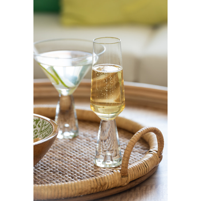 J-Line flute champagne - verre - transparent - 4 pcs