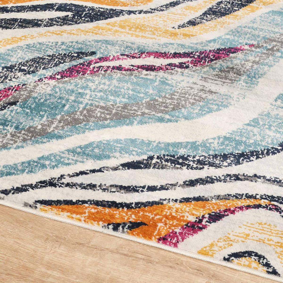 tapis d'orient NORMI, tapis ton sur ton moderne et contemporain