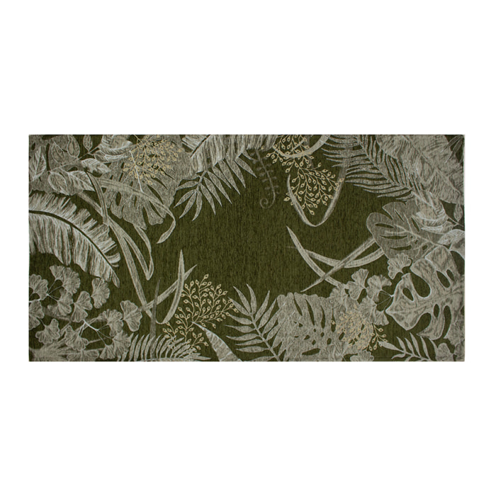 TAPPETO ARREDO AMAZZONIA VERDE CON FONDO ANTISCIVOLO