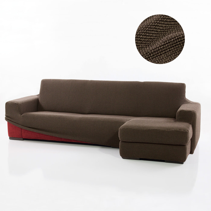 Funda para Chaise Longue derecho (visto de frente) brazo corto SÚPER ELÁSTICA modelo HELENA