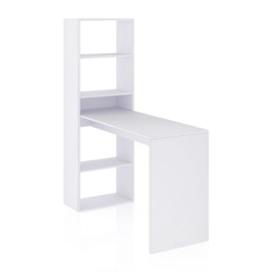Mesa de escritorio con estantería Cosmic Blanco Artik (Blanco Mate)