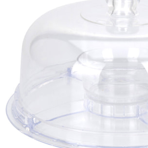 plato para tarta con cúpula multifuncional de 6 usos ø30,5 cm