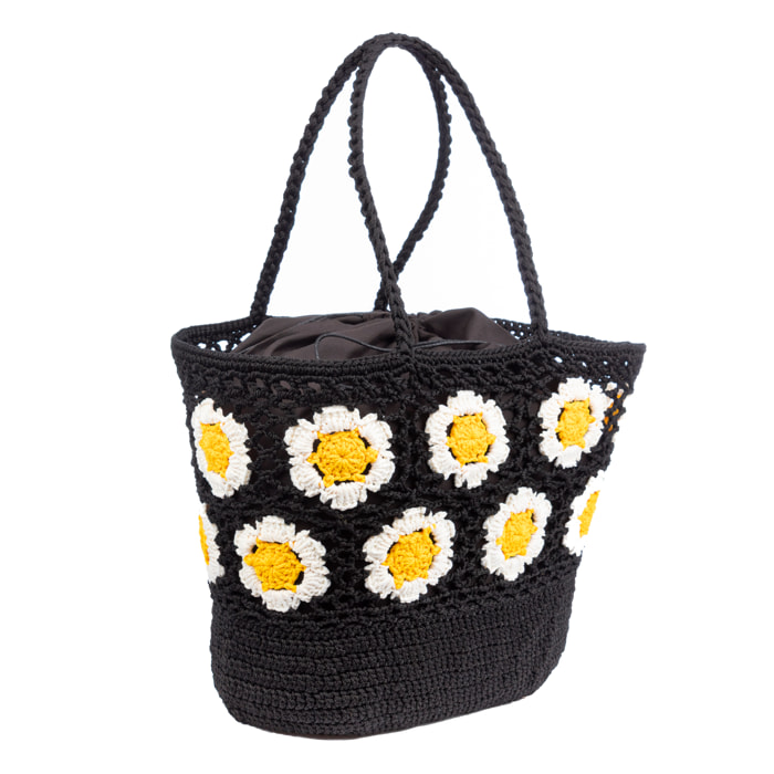 Belbo Bolso de hombro Mujer. Fabricaco en algodón tejido artesanal a mano.