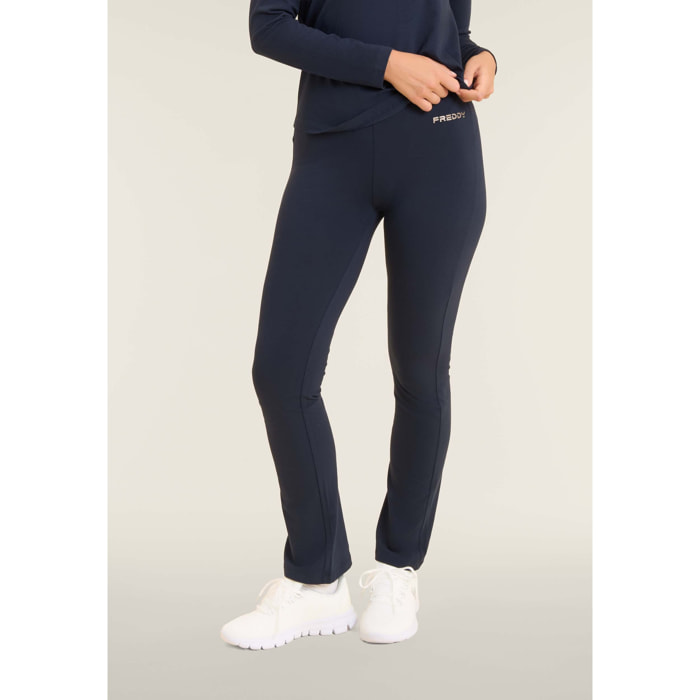 Leggings mini flare con carré a cuore