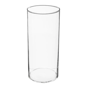 Vase cylindre - verre - H30 cm