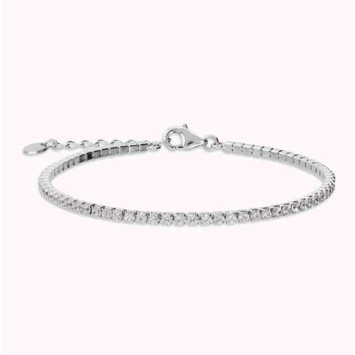Bracciale Tennis con Cubic Zirconia Bianche