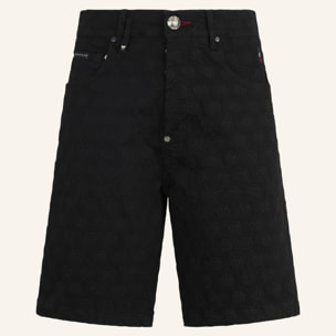PHILIPP PLEIN Formentera Fit Shorts Embroidery Monogram