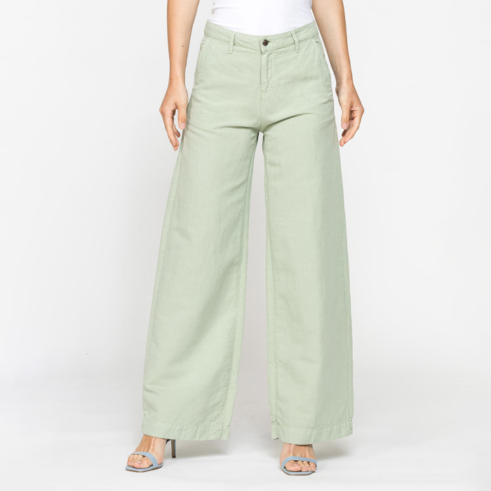 PANTALONE MOD.763 IN TESSUTO LINO COTONE