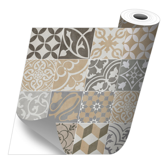 Stickers adhesivos de CERAMIKO - Antique sepia 50x100