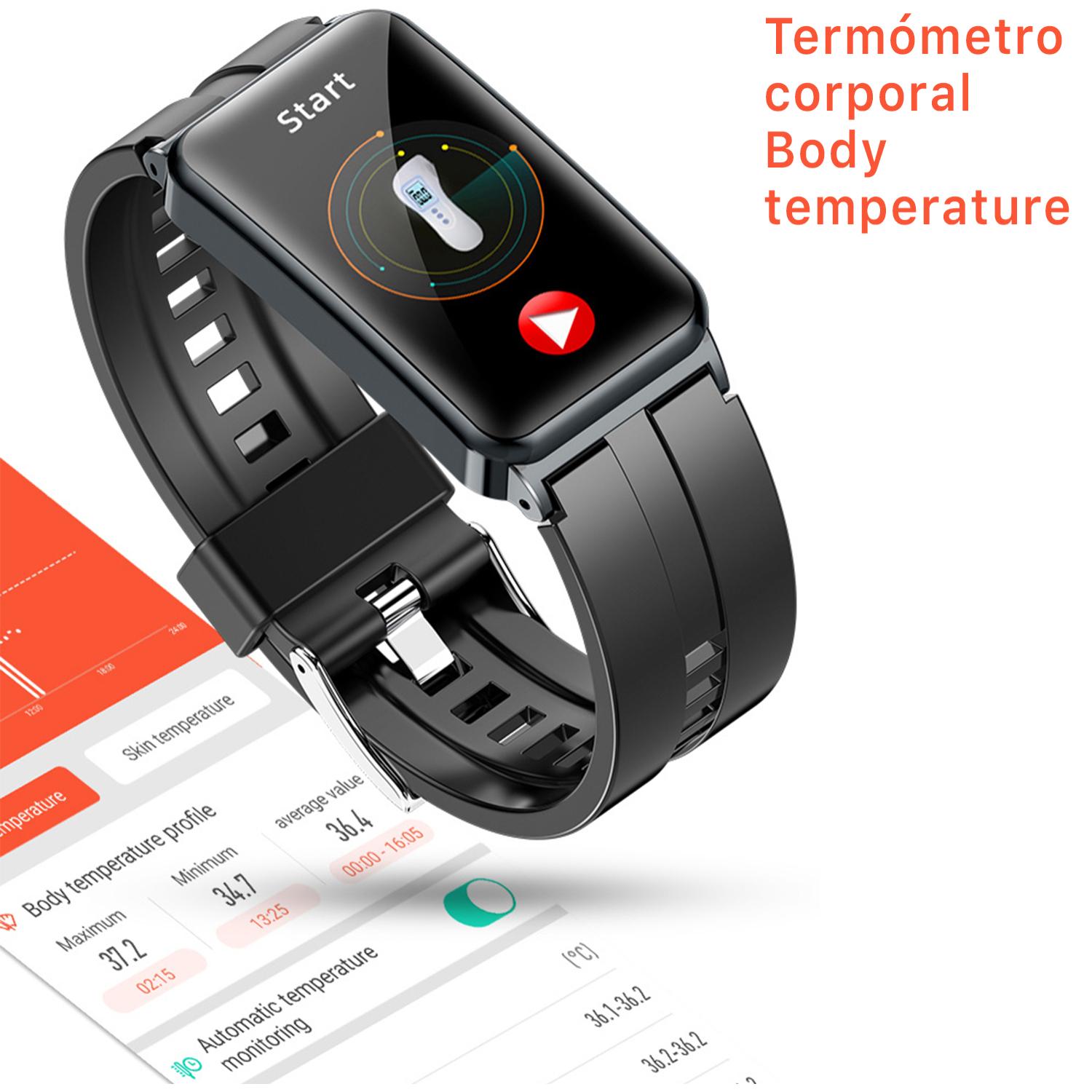 Braccialetto intelligente EP01 con misurazione della glicemia, ECG, modalità multi-sport.