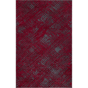 Tapis kilim Piro,aspect relief, motif abstrait déstructuré