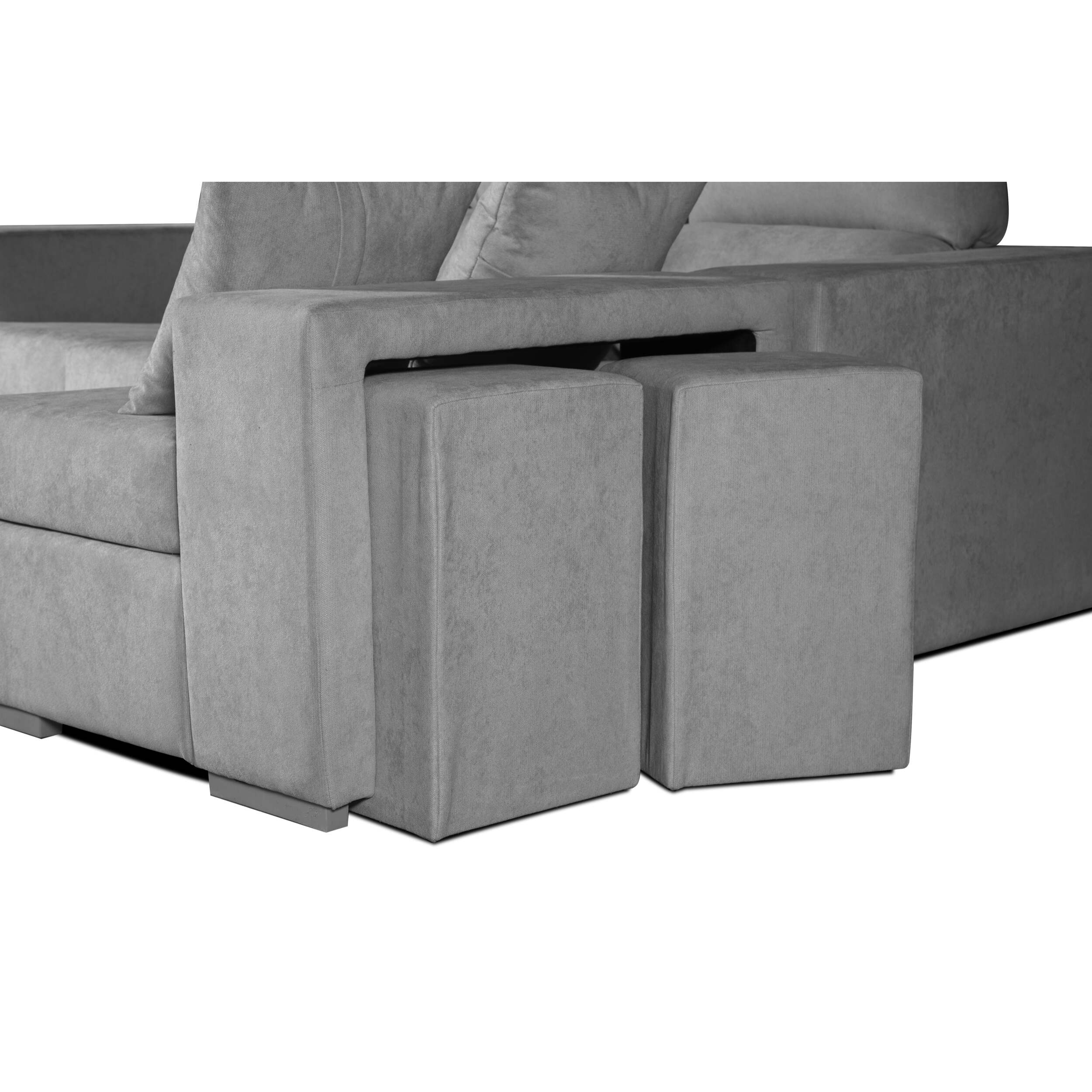 Chaise Longue Marbella Gris Izquierda