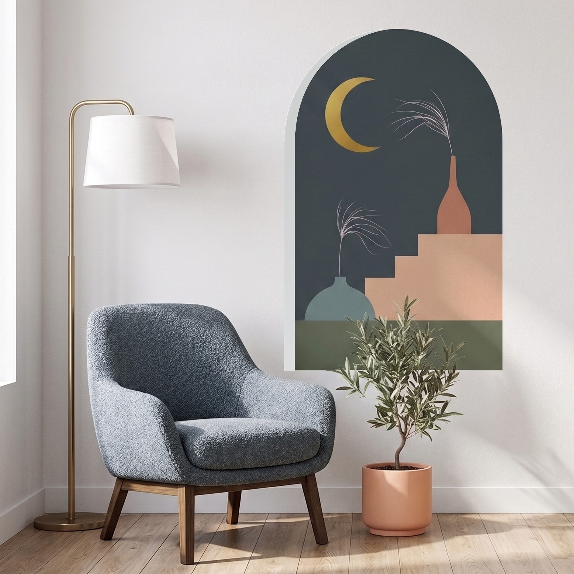 Papier peint intissé pré-encollé fresques géantes - ARCHE NUIT PAISIBLE